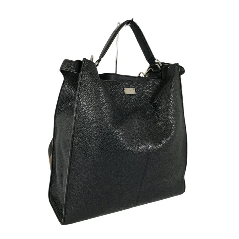 Fendi Fit Peekaboo Lite Handbag Leather Black